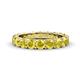 1 - Audrey 3.80 mm Yellow Sapphire U Prong Eternity Band 