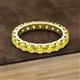 2 - Audrey 3.80 mm Yellow Sapphire U Prong Eternity Band 