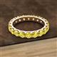 2 - Audrey 3.80 mm Yellow Sapphire U Prong Eternity Band 