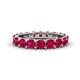 1 - Audrey 3.80 mm Ruby U Prong Eternity Band 