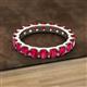 2 - Audrey 3.80 mm Ruby U Prong Eternity Band 
