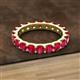 2 - Audrey 3.80 mm Ruby U Prong Eternity Band 
