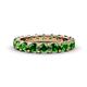 1 - Audrey 3.80 mm Green Garnet U Prong Eternity Band 