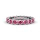 1 - Audrey 3.80 mm Pink Tourmaline U Prong Eternity Band 