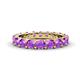 1 - Audrey 3.80 mm Amethyst U Prong Eternity Band 