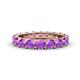 1 - Audrey 3.80 mm Amethyst U Prong Eternity Band 