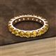 2 - Audrey 3.80 mm Citrine U Prong Eternity Band 