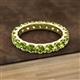 2 - Audrey 3.80 mm Peridot U Prong Eternity Band 