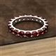 2 - Audrey 3.80 mm Red Garnet U Prong Eternity Band 