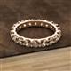 2 - Audrey 3.80 mm Smoky Quartz U Prong Eternity Band 