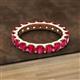 2 - Audrey 3.80 mm Ruby U Prong Eternity Band 