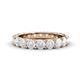 1 - Audrey 3.80 mm White Sapphire U Prong Eternity Band 