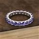 2 - Audrey 3.80 mm Iolite U Prong Eternity Band 