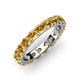 3 - Audrey 3.80 mm Citrine U Prong Eternity Band 