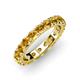3 - Audrey 3.80 mm Citrine U Prong Eternity Band 
