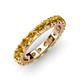 3 - Audrey 3.80 mm Citrine U Prong Eternity Band 