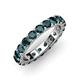 3 - Audrey 3.80 mm London Blue Topaz U Prong Eternity Band 