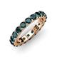 3 - Audrey 3.80 mm London Blue Topaz U Prong Eternity Band 
