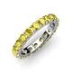 3 - Audrey 3.80 mm Yellow Sapphire U Prong Eternity Band 