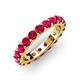 3 - Audrey 3.80 mm Ruby U Prong Eternity Band 