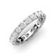 3 - Audrey 3.80 mm White Sapphire U Prong Eternity Band 