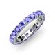 3 - Audrey 3.80 mm Tanzanite U Prong Eternity Band 