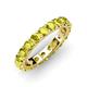 3 - Audrey 3.80 mm Yellow Diamond U Prong Eternity Band 