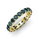 3 - Audrey 3.80 mm London Blue Topaz U Prong Eternity Band 