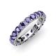 3 - Audrey 3.80 mm Iolite U Prong Eternity Band 