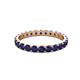 2 - Audrey 3.40 mm Blue Sapphire U Prong Eternity Band 