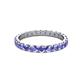 2 - Audrey 3.40 mm Tanzanite U Prong Eternity Band 