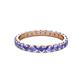 2 - Audrey 3.40 mm Tanzanite U Prong Eternity Band 