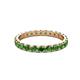 2 - Audrey 3.40 mm Green Garnet U Prong Eternity Band 
