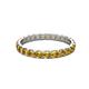 2 - Audrey 3.40 mm Citrine U Prong Eternity Band 