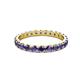 2 - Audrey 3.40 mm Iolite U Prong Eternity Band 
