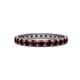 1 - Audrey 3.40 mm Red Garnet U Prong Eternity Band 