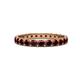 1 - Audrey 3.40 mm Red Garnet U Prong Eternity Band 