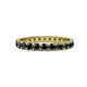 1 - Audrey 3.40 mm Black Diamond U Prong Eternity Band 