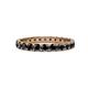 1 - Audrey 3.40 mm Black Diamond U Prong Eternity Band 