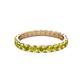 2 - Audrey 3.40 mm Yellow Diamond U Prong Eternity Band 