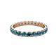 2 - Audrey 3.40 mm London Blue Topaz U Prong Eternity Band 