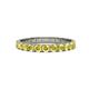 1 - Audrey 3.40 mm Yellow Sapphire U Prong Eternity Band 