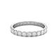 2 - Audrey 3.40 mm White Sapphire U Prong Eternity Band 