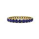 1 - Audrey 3.40 mm Blue Sapphire U Prong Eternity Band 