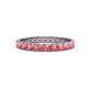 1 - Audrey 3.40 mm Pink Tourmaline U Prong Eternity Band 