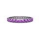 1 - Audrey 3.40 mm Amethyst U Prong Eternity Band 