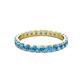 2 - Audrey 3.40 mm Blue Topaz U Prong Eternity Band 
