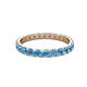 2 - Audrey 3.40 mm Blue Topaz U Prong Eternity Band 