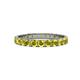 1 - Audrey 3.40 mm Yellow Diamond U Prong Eternity Band 