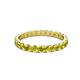 2 - Audrey 3.40 mm Yellow Diamond U Prong Eternity Band 